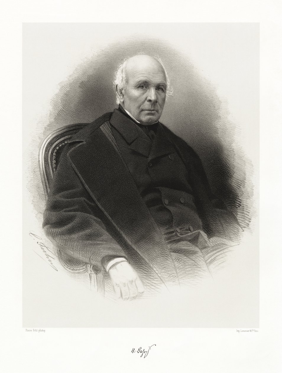 Hippolyte Passy, ​​1865-66 autorstwa Pierre Petit