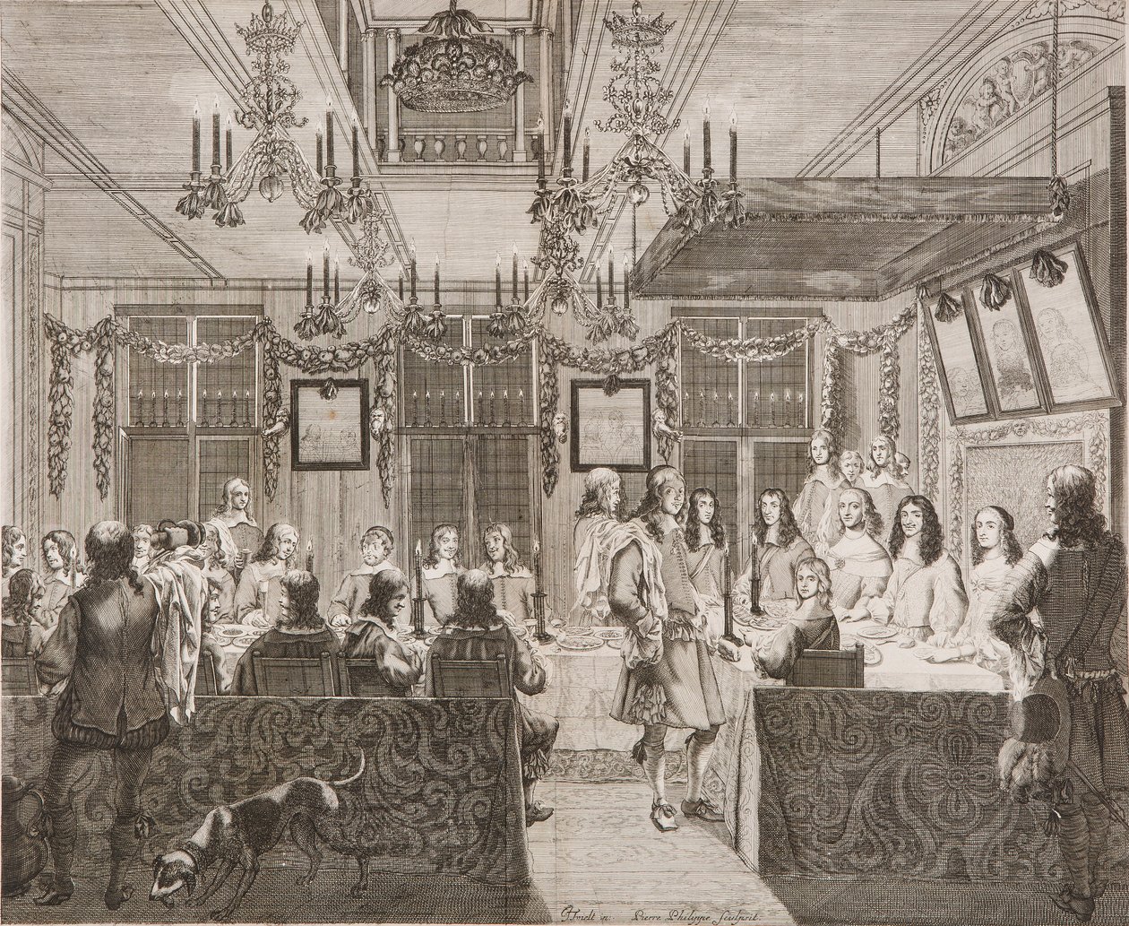 Obiad króla Karola II z Lucy Walter autorstwa Pierre Philippe