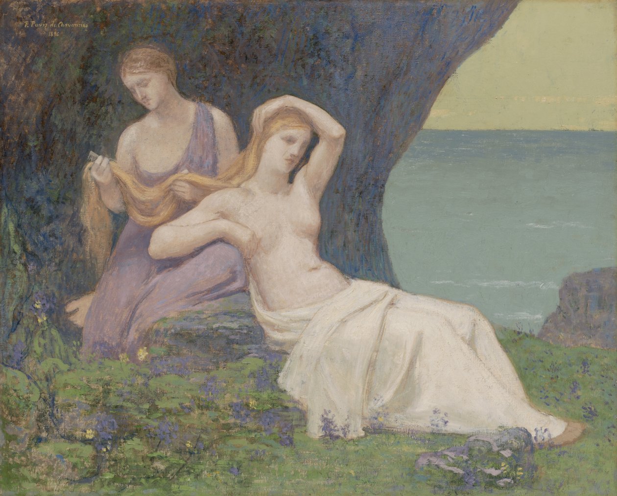 We wrzosie autorstwa Pierre Puvis de Chavannes