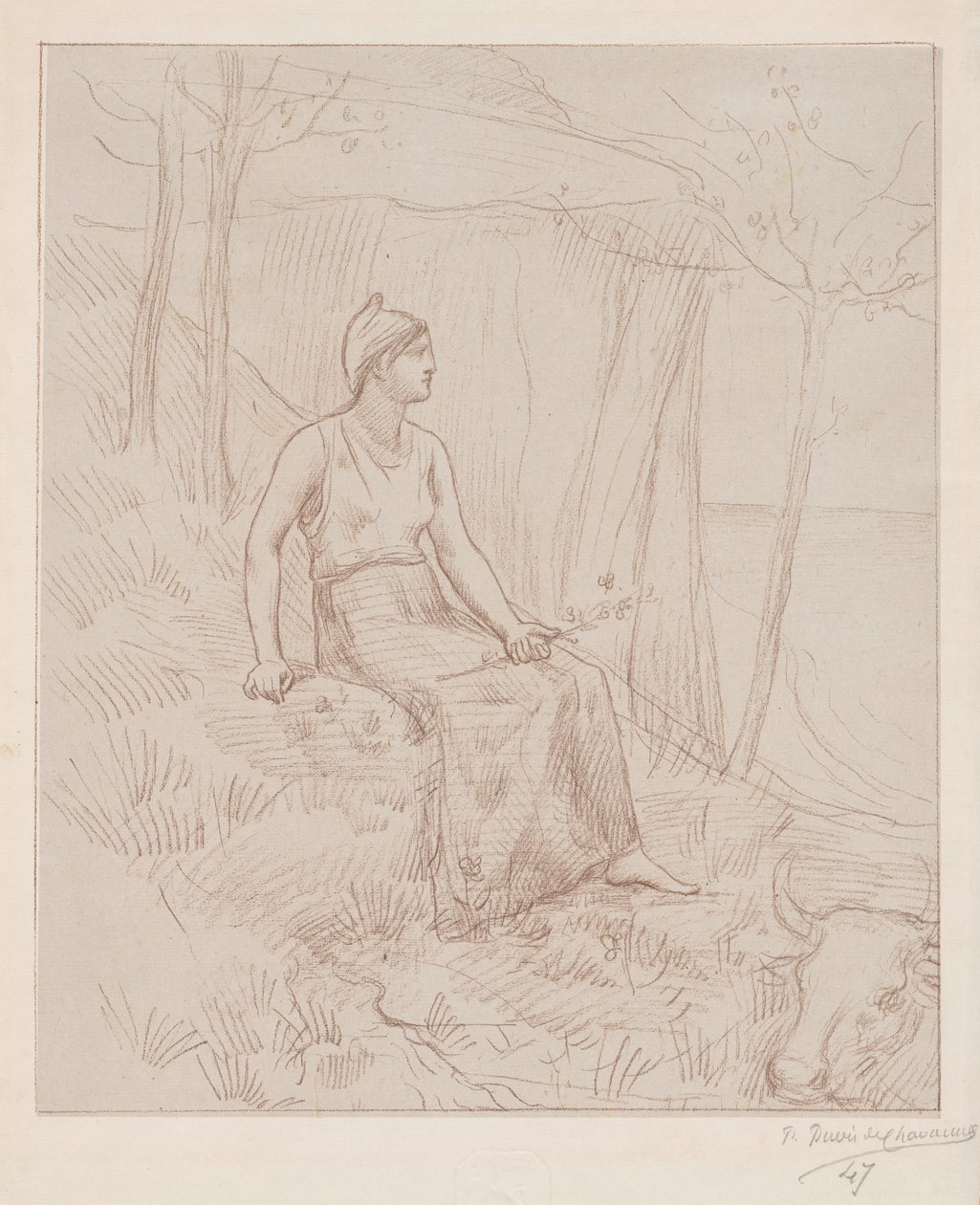 Normandii. autorstwa Pierre Puvis de Chavannes
