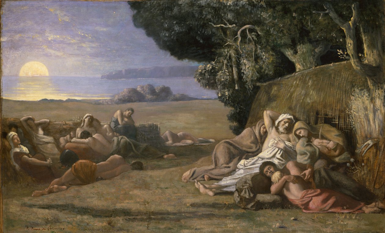 Drag, ok. 1867-70 autorstwa Pierre Puvis de Chavannes