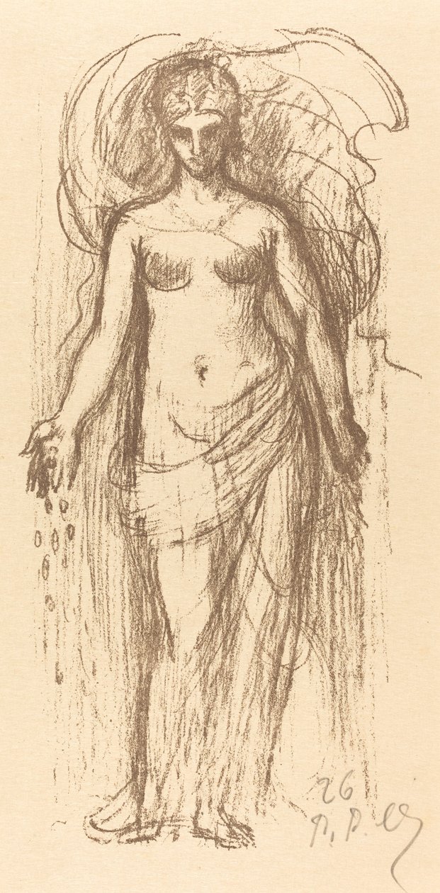 Studium kobiety (obfitość) autorstwa Pierre Puvis de Chavannes