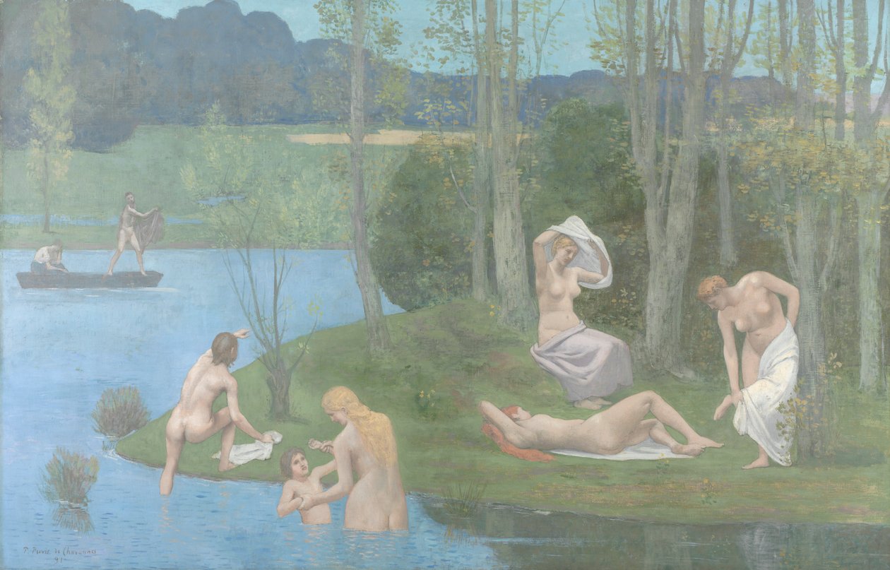Lato, 1891. autorstwa Pierre Puvis de Chavannes