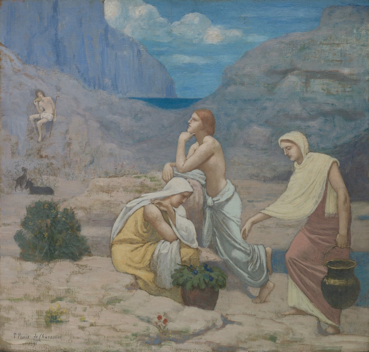 Pieśń pasterzy, 1891. autorstwa Pierre Puvis de Chavannes