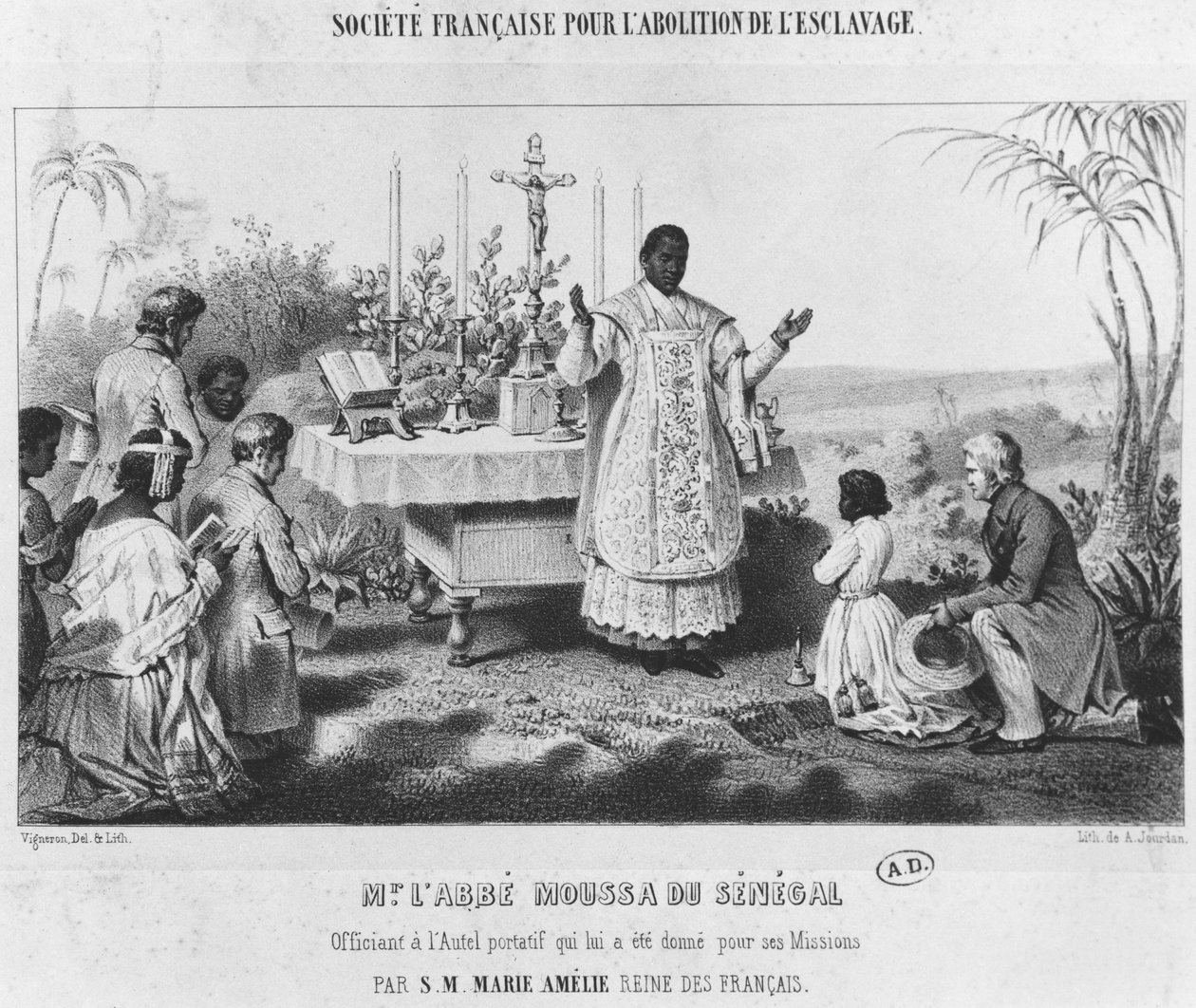 Opat Moussa, Senegal, ok. 1840 r. autorstwa Pierre Roch Vigneron