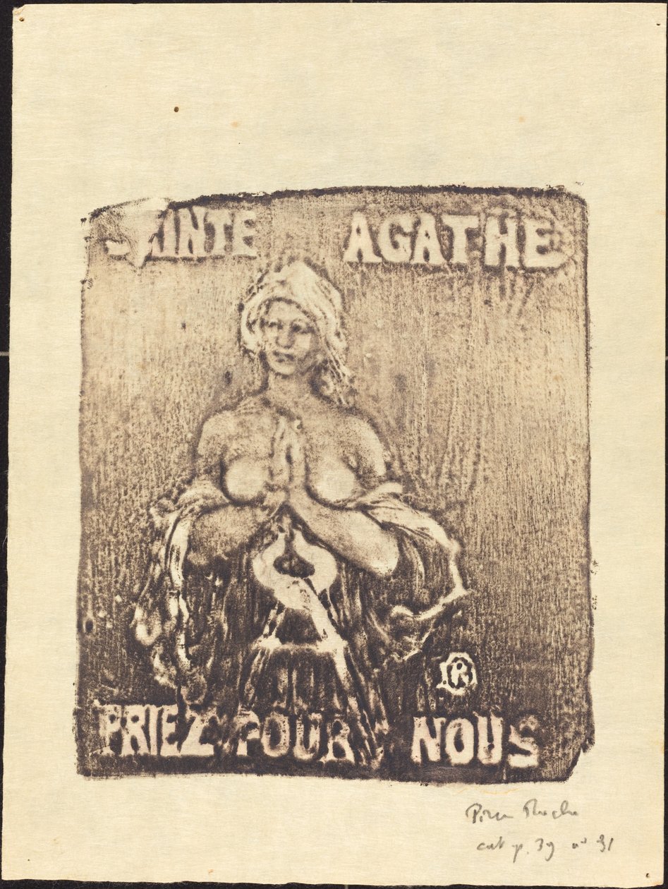 Sant Agatha (Święta Agata) autorstwa Pierre Roche