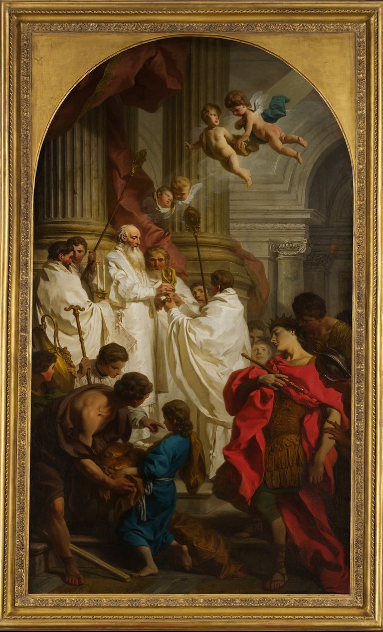 Msza św. Bazylego, 1746. autorstwa Pierre Subleyras