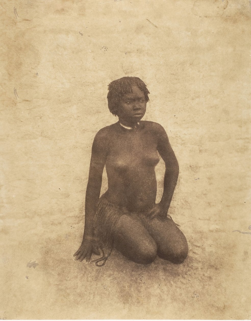 Młoda kobieta z Nuby, 1853-54. autorstwa Pierre Tremaux