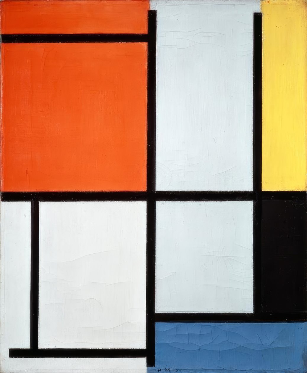 Kompozycja autorstwa Piet Mondrian