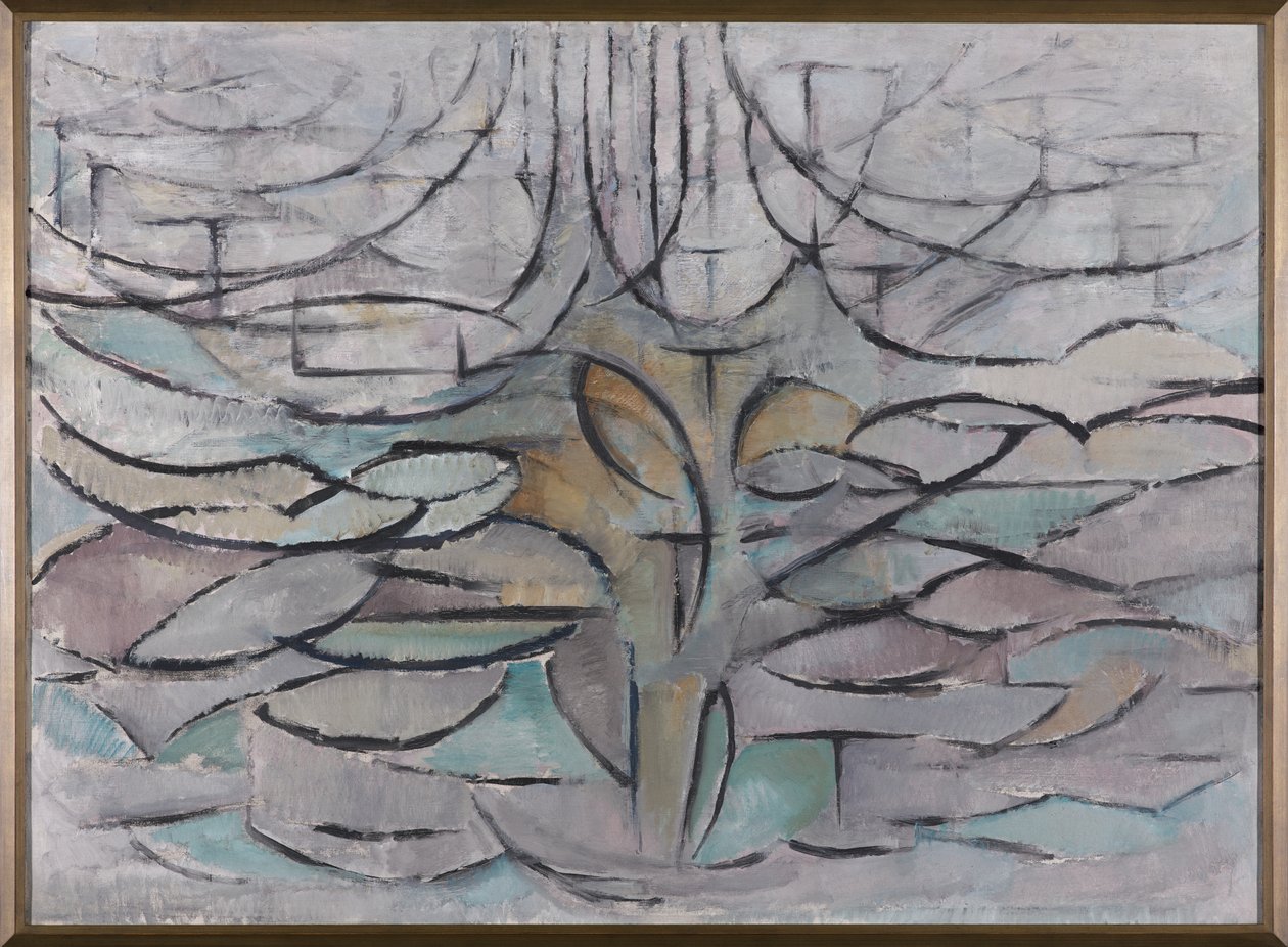 Kwitnąca jabłoń, 1912 autorstwa Piet Mondrian