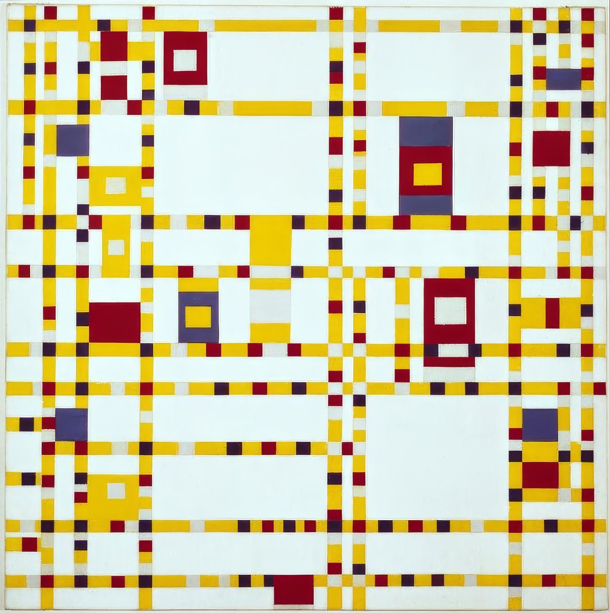 Broadway Boogie-Woogie autorstwa Piet Mondrian