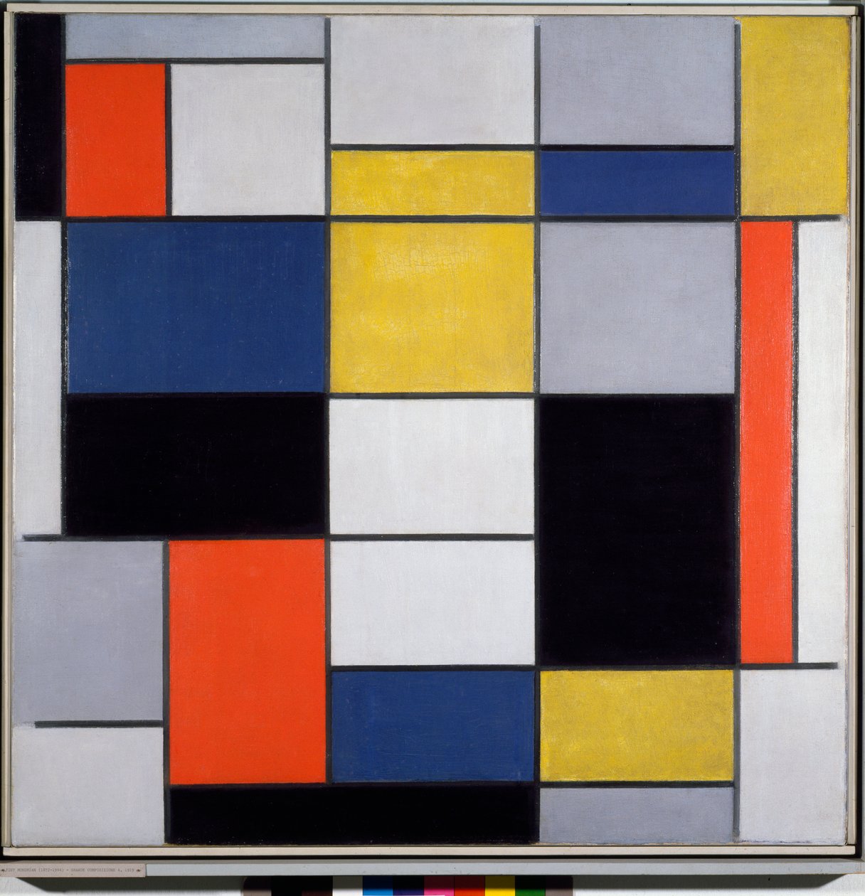 Kompozycja A (olej na płótnie) autorstwa Piet Mondrian