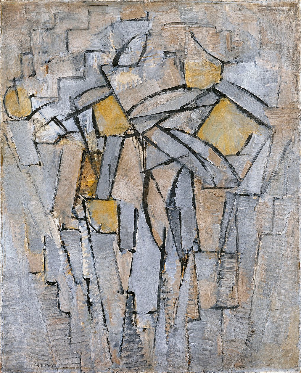 Kompozycja nr XIII Kompozycja 2, 1913 autorstwa Piet Mondrian