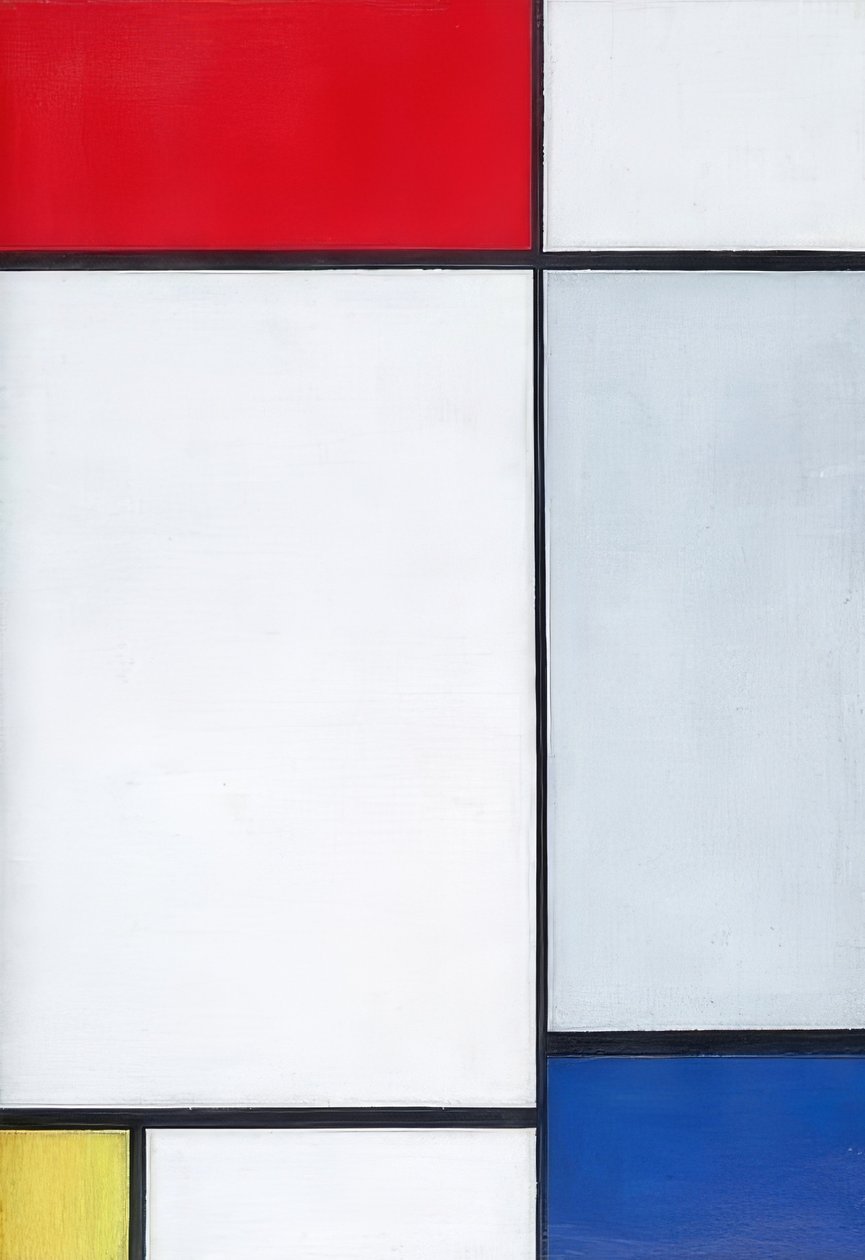 Kompozycja w czerwieni, żółci i błękicie. 1927 autorstwa Piet Mondrian