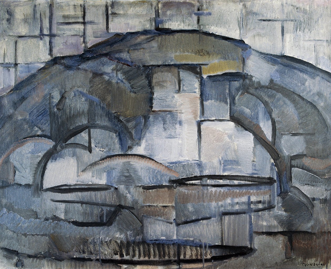 Krajobraz autorstwa Piet Mondrian