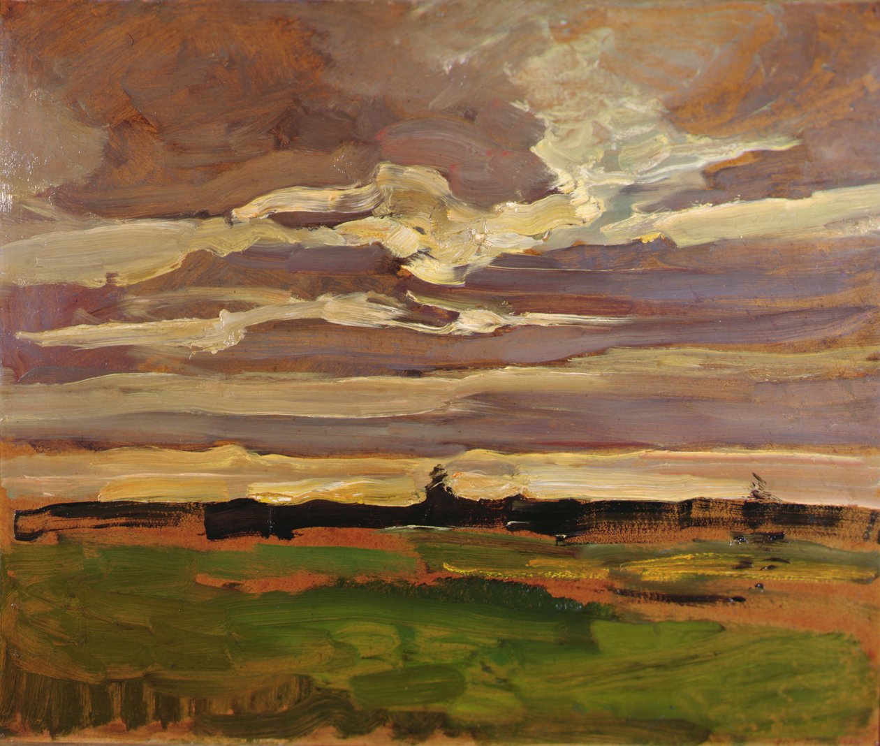 Księżycowy krajobraz autorstwa Piet Mondrian