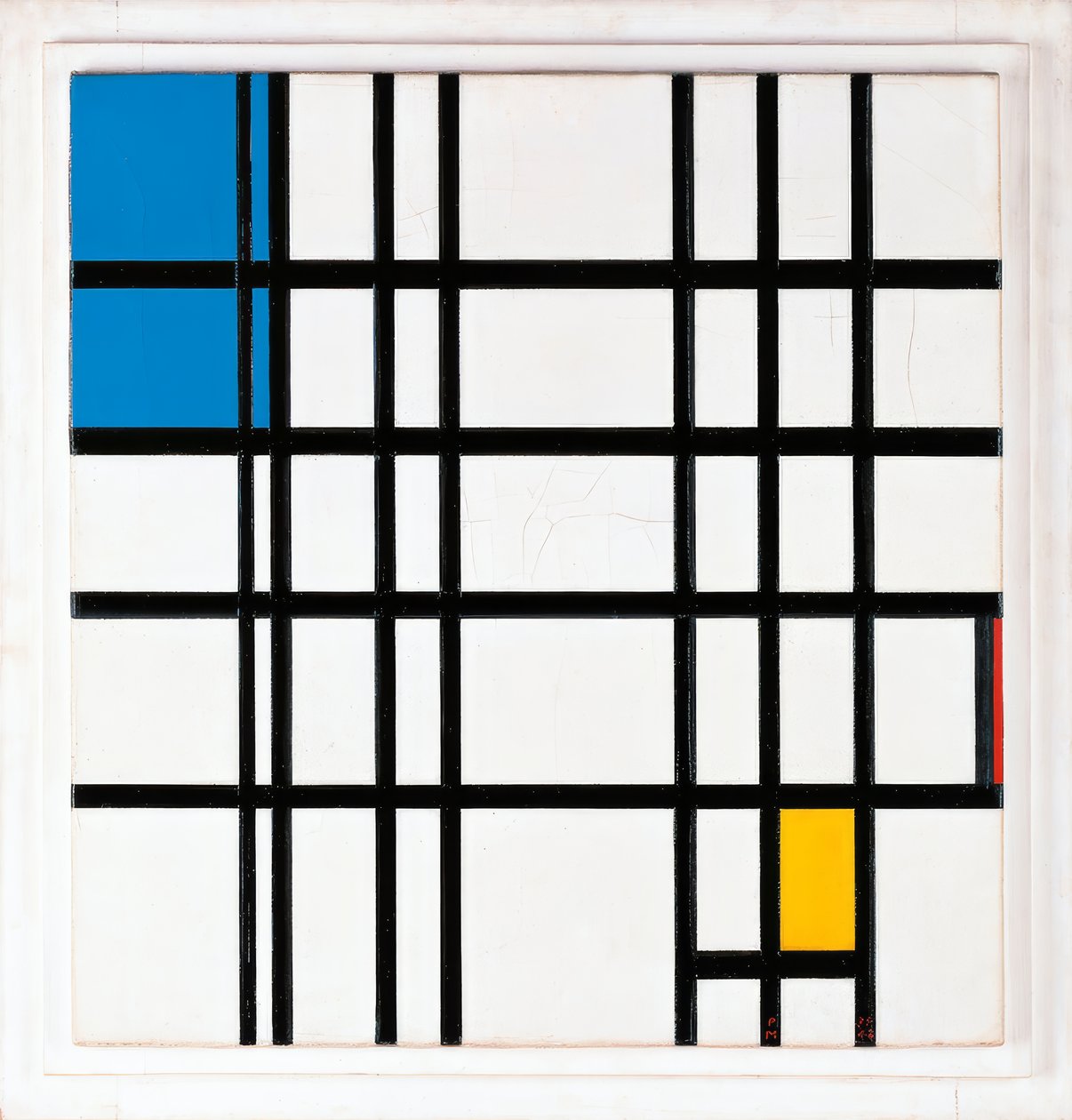 Rytm czarnych linii autorstwa Piet Mondrian