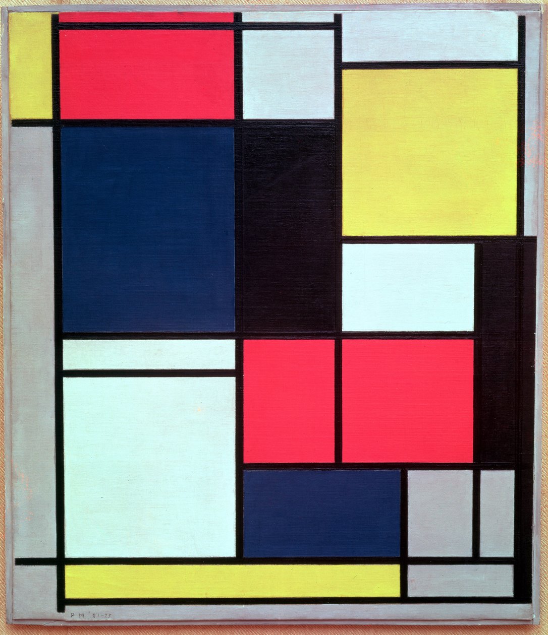 Tabela II autorstwa Piet Mondrian
