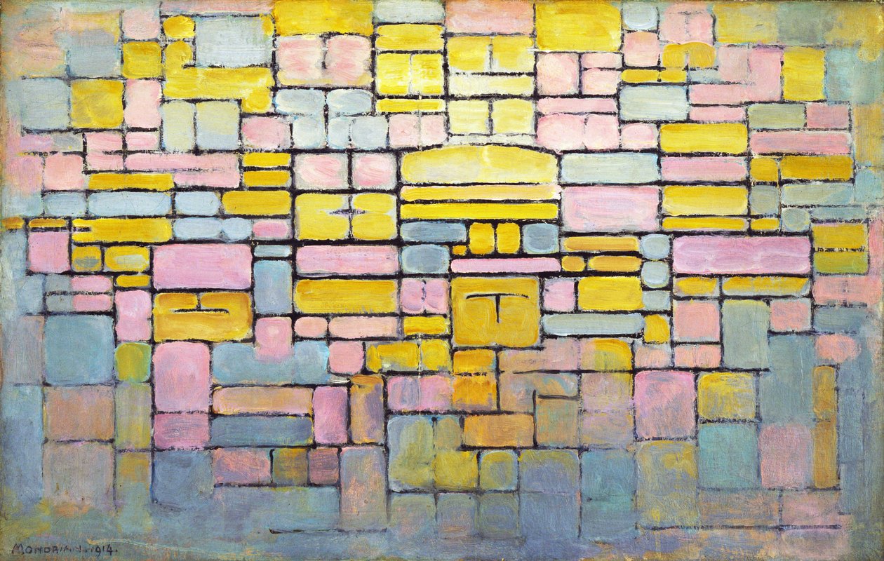 Tablica nr. 2 / Kompozycja nr. V autorstwa Piet Mondrian