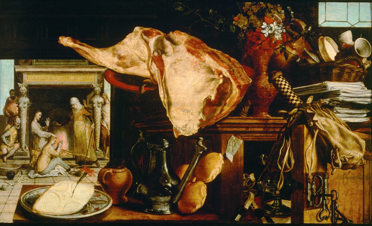 Chrystus z Maryją i Martą autorstwa Pieter Aertsen