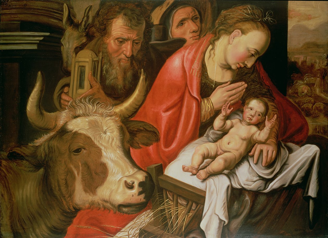 Adoracja pasterzy autorstwa Pieter Aertsen