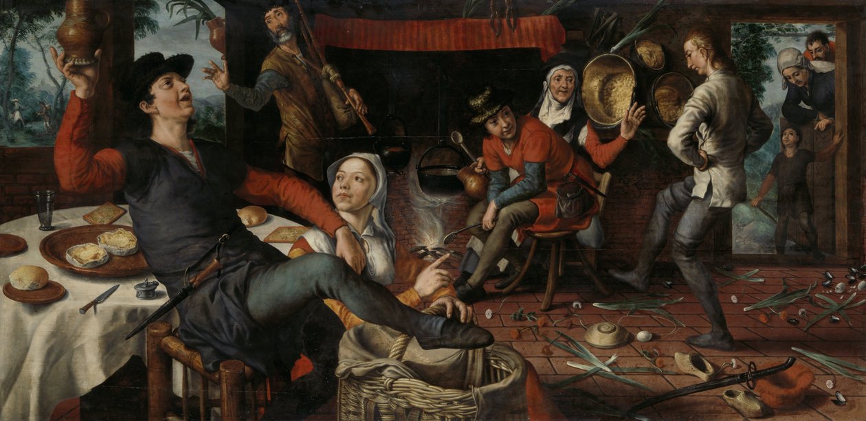 Taniec jajek autorstwa Pieter Aertsen