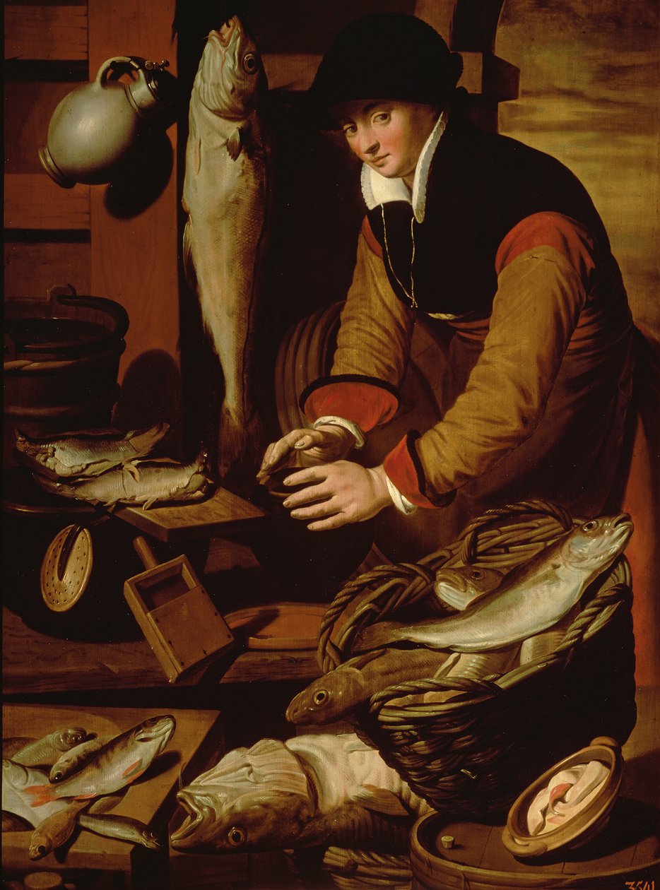 Sprzedawca ryb autorstwa Pieter Aertsen