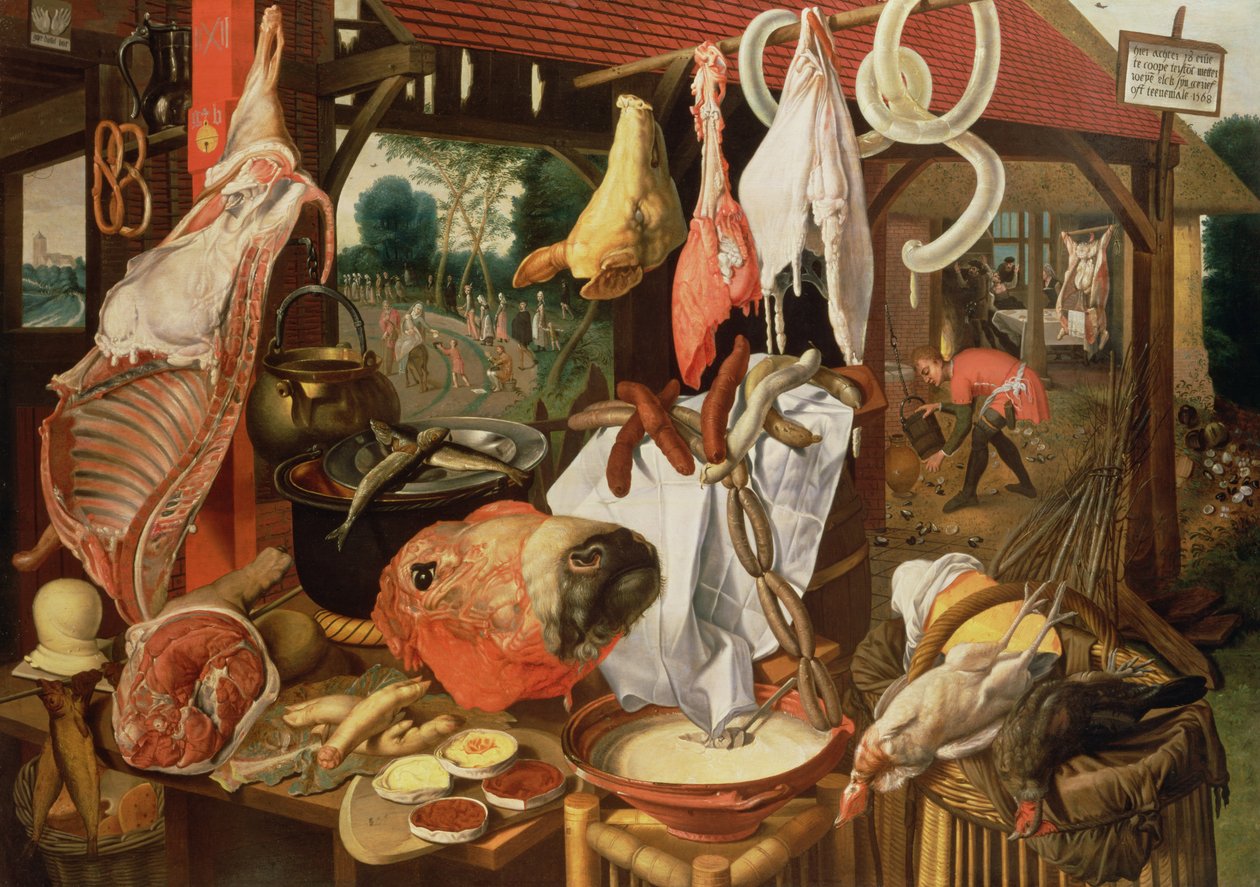Kram mięsny, 1568 r. autorstwa Pieter Aertsen