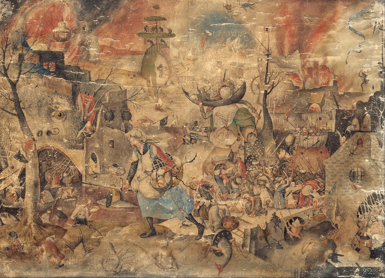Dulle Griet (Szalona Meg) autorstwa Pieter Bruegel the Elder