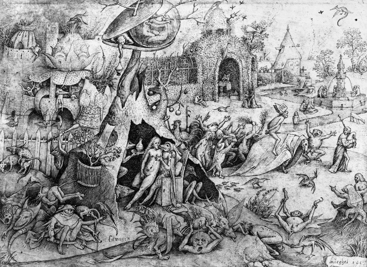 Luksus, 1557 autorstwa Pieter Bruegel the Elder