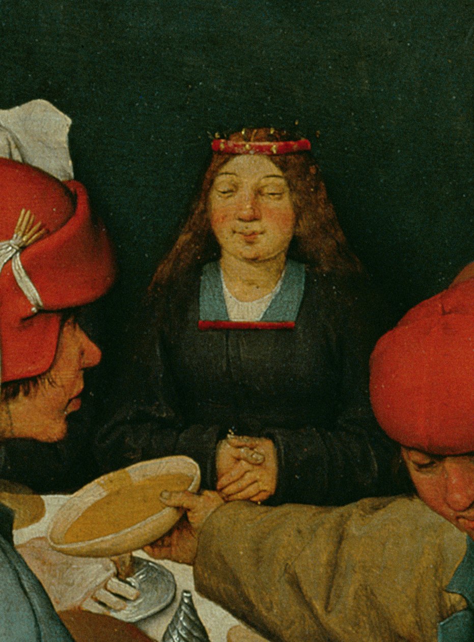 Wesele chłopskie (Bauernhochzeit) (detal z 68946), 1568 autorstwa Pieter Bruegel the Elder