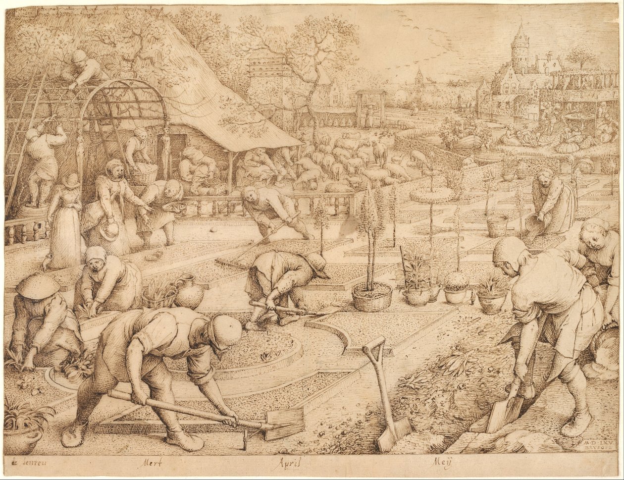 Wiosna, 1565 autorstwa Pieter Bruegel the Elder