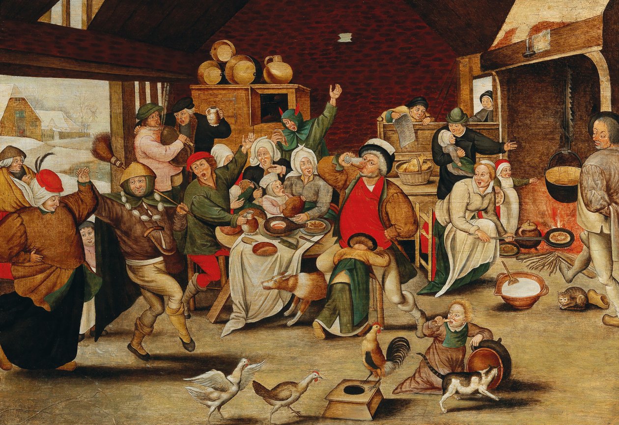 Król pije autorstwa Pieter Brueghel the Younger