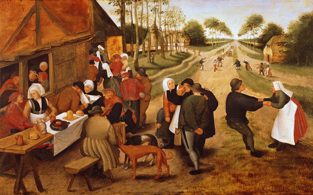 د فلیمي کرمیسي پولی autorstwa Pieter Brueghel the Younger