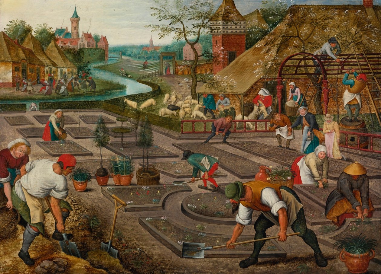 Wiosna autorstwa Pieter Brueghel the Younger
