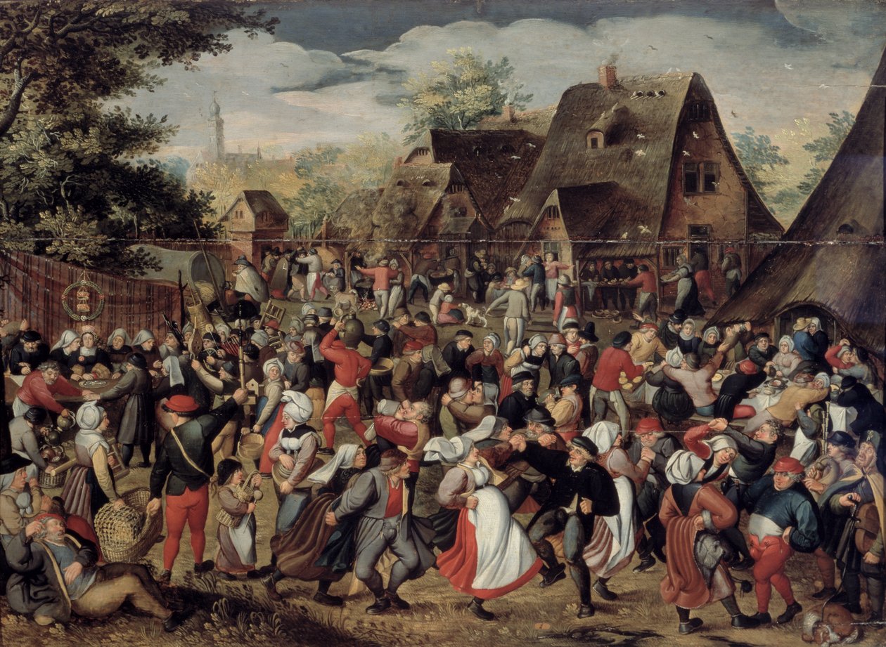 Festiwal Wsi autorstwa Pieter Brueghel the Younger