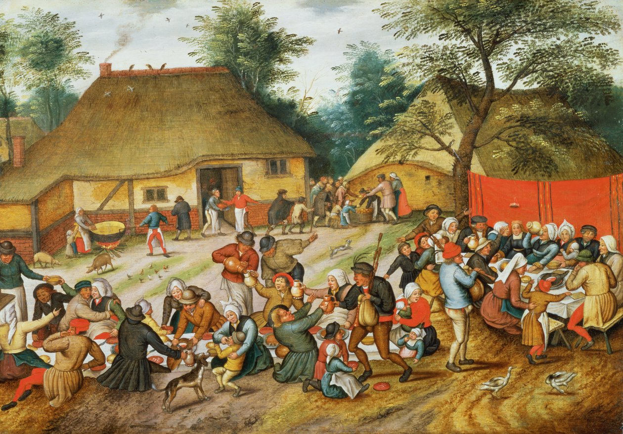Uczta weselna autorstwa Pieter Brueghel the Younger