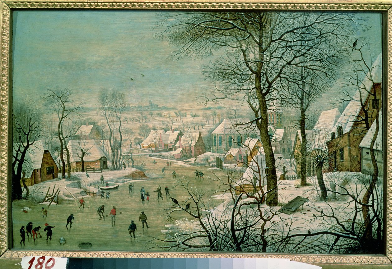 Zimowy krajobraz autorstwa Pieter Brueghel the Younger