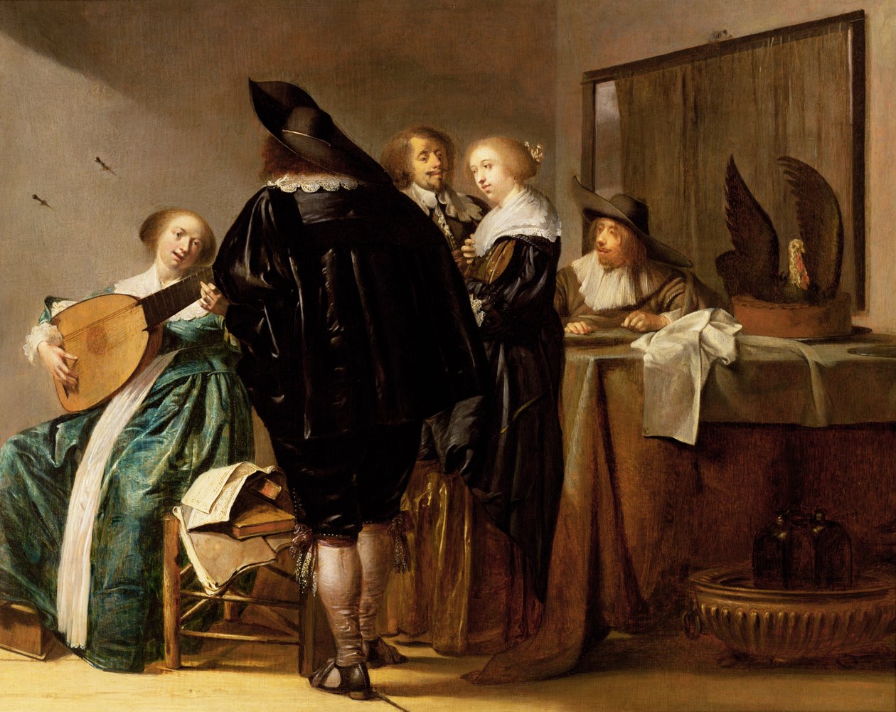 Elegancka firma we wnętrzu autorstwa Pieter Codde