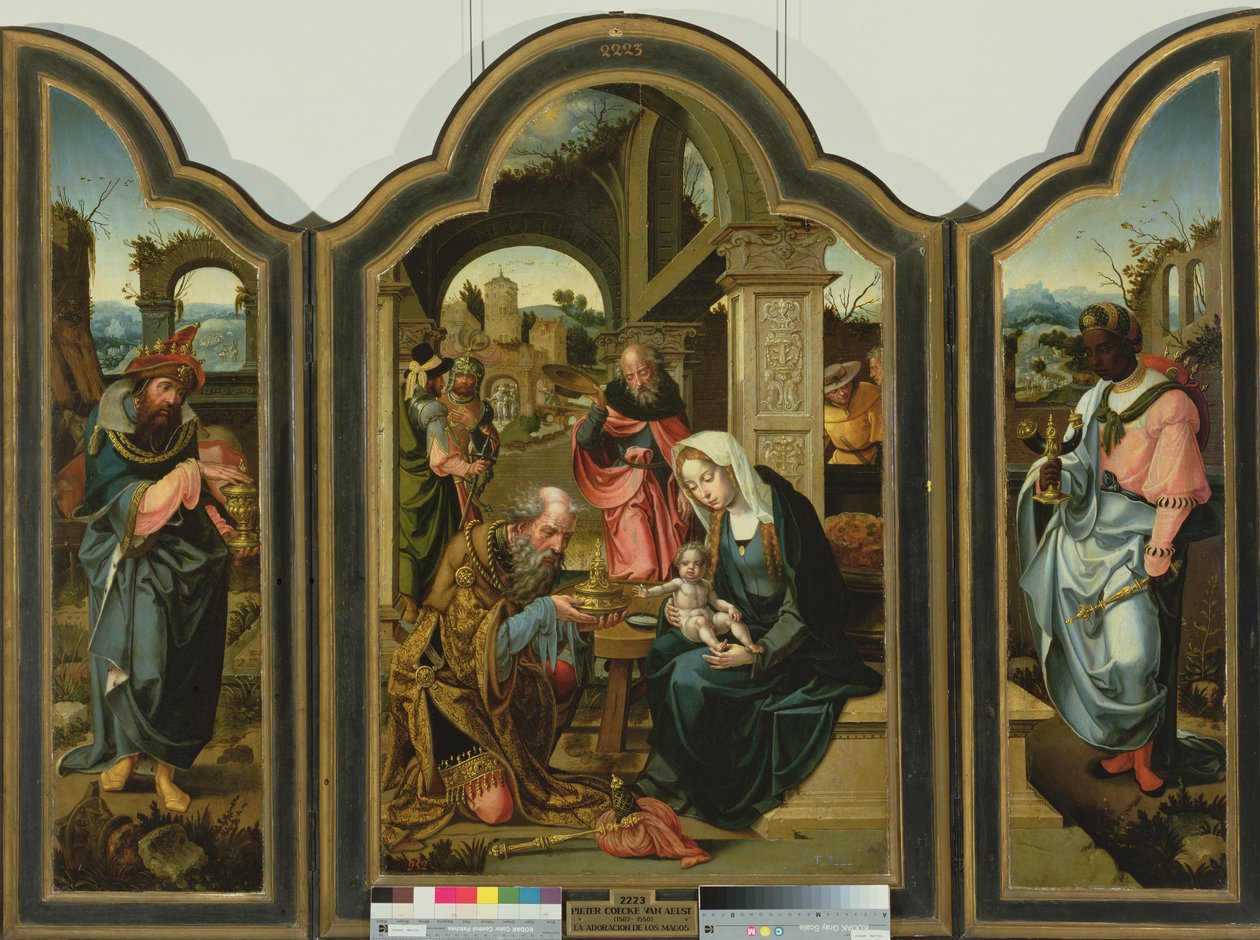 Adoracja Trzech Króli autorstwa Pieter Coecke van Aelst