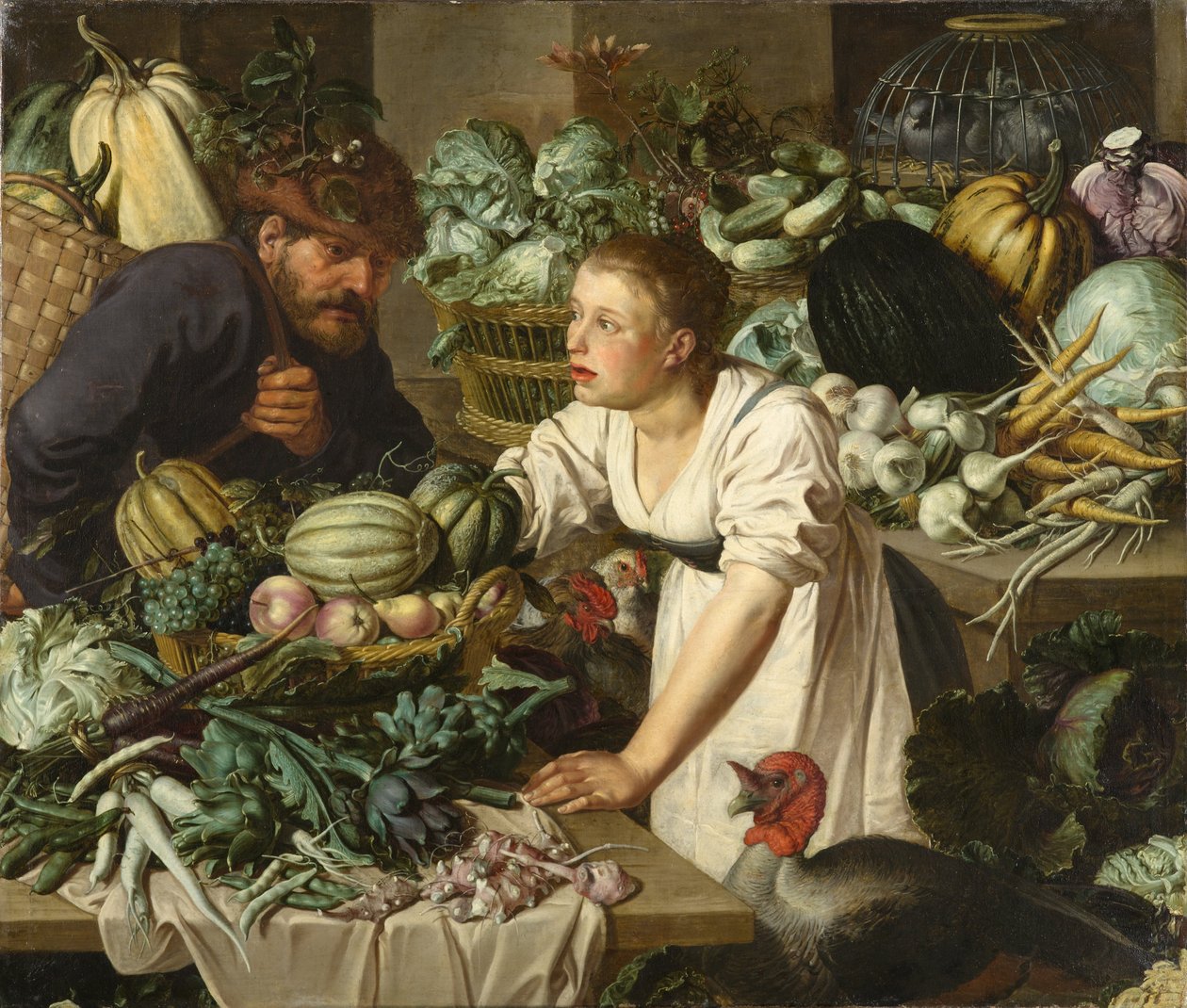 Martwa natura z dwiema postaciami autorstwa Pieter Cornelisz van Rijck  