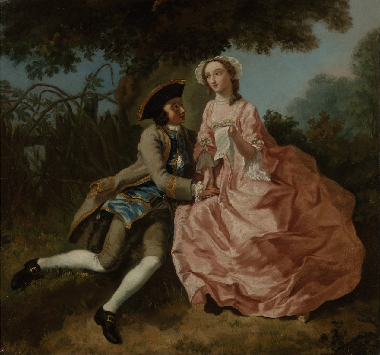 Kochankowie w krajobrazie autorstwa Pieter Jan van Reysschoot