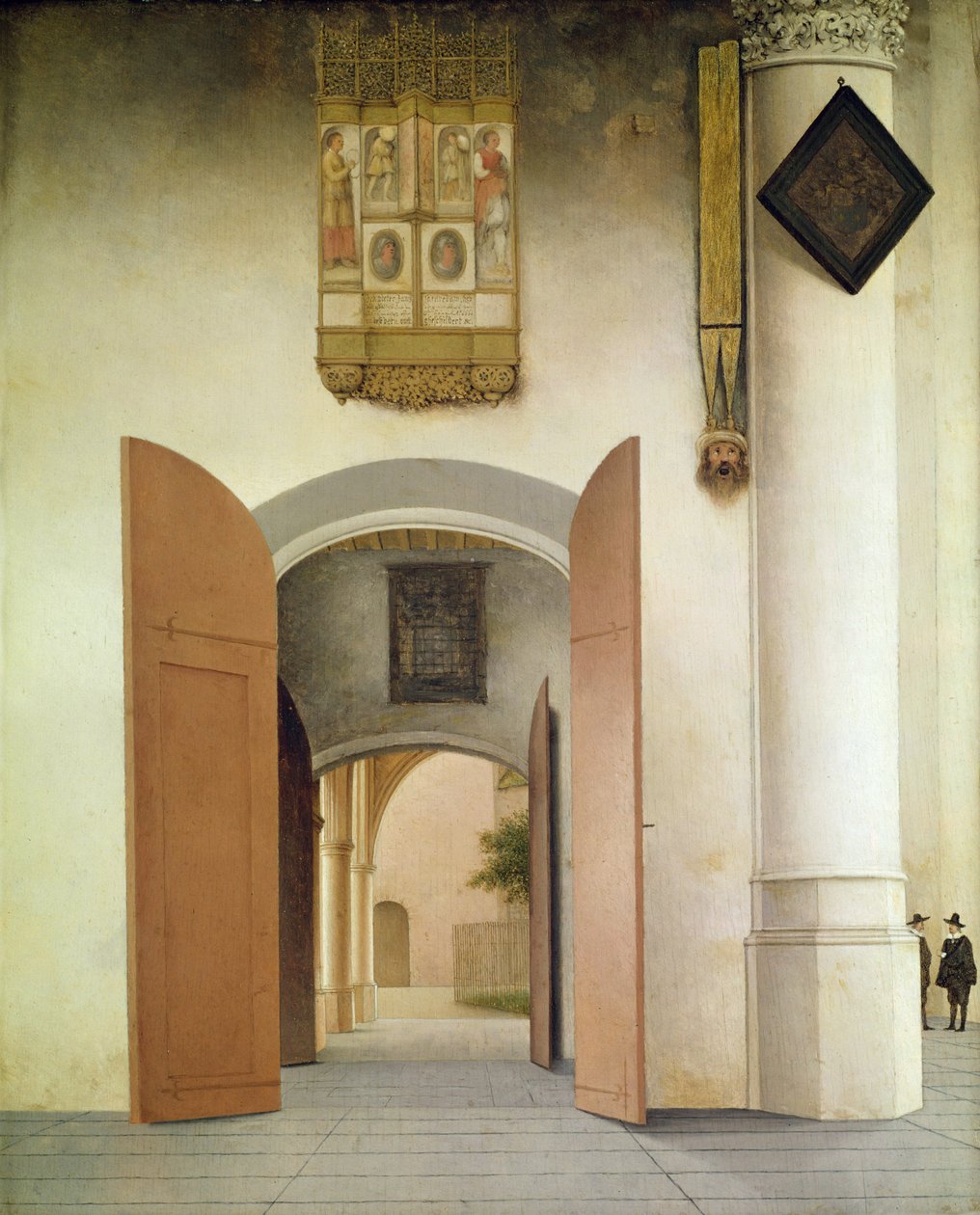 Kościół św. Wawrzyńca, Alkmaar, 1661 autorstwa Pieter Janszoon Saenredam