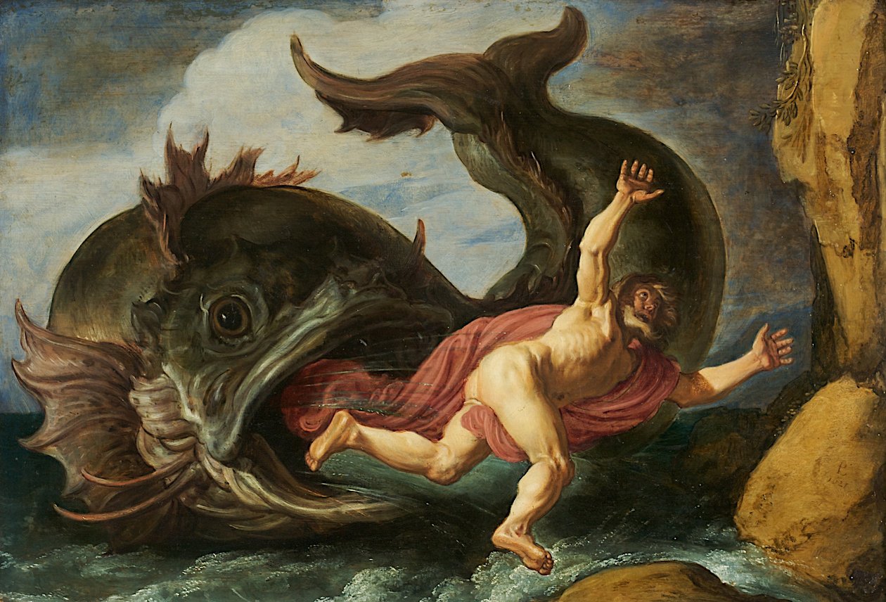 Jonasz i wieloryb autorstwa Pieter Lastman