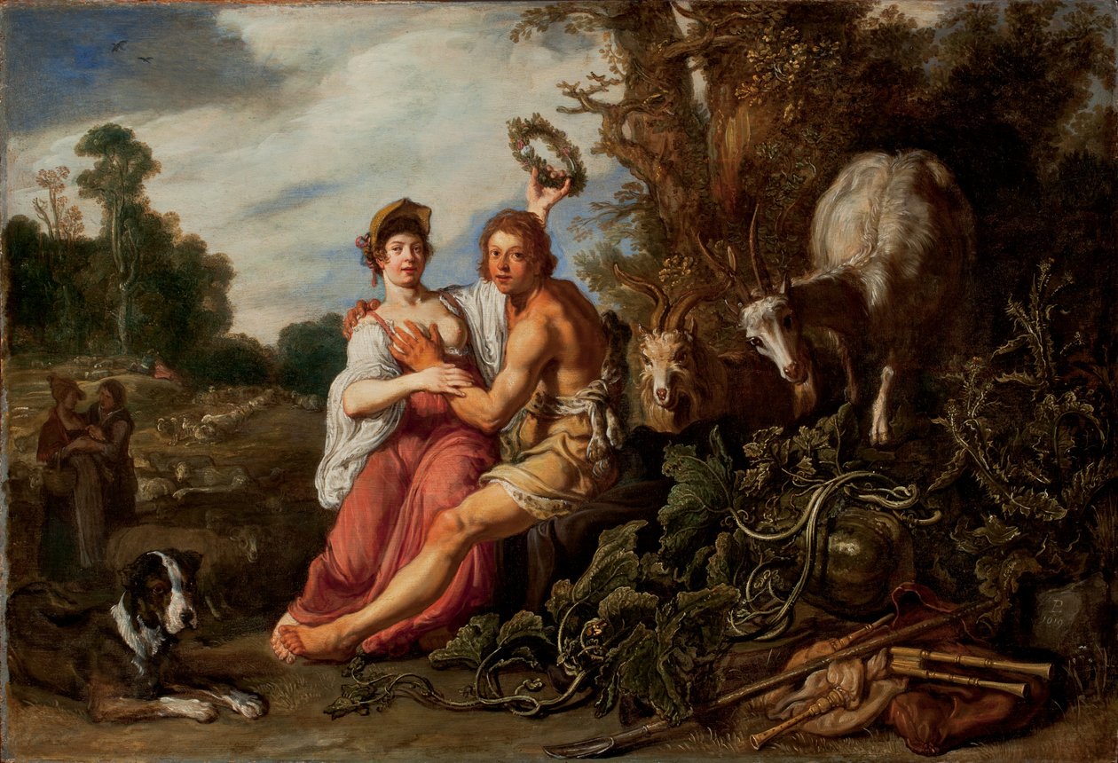 Paryż i Oenone, 1619 autorstwa Pieter Lastman