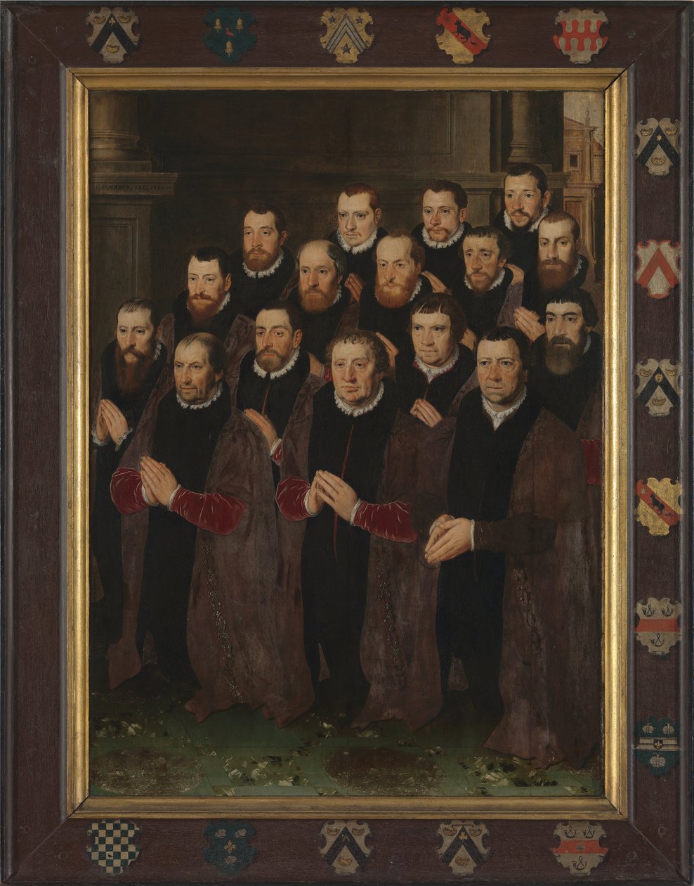 Panel 1 z 16 portretami członków Bractwa Krwi Świętej
Panel 1 z 16 portretami członków Bractwa Krwi Świętej autorstwa Pieter Jansz. Pourbus