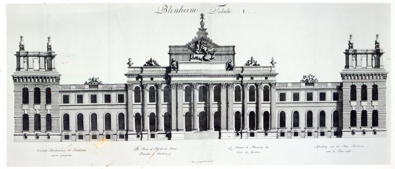 Pałac Blenheim autorstwa Pieter Stevens van Gunst