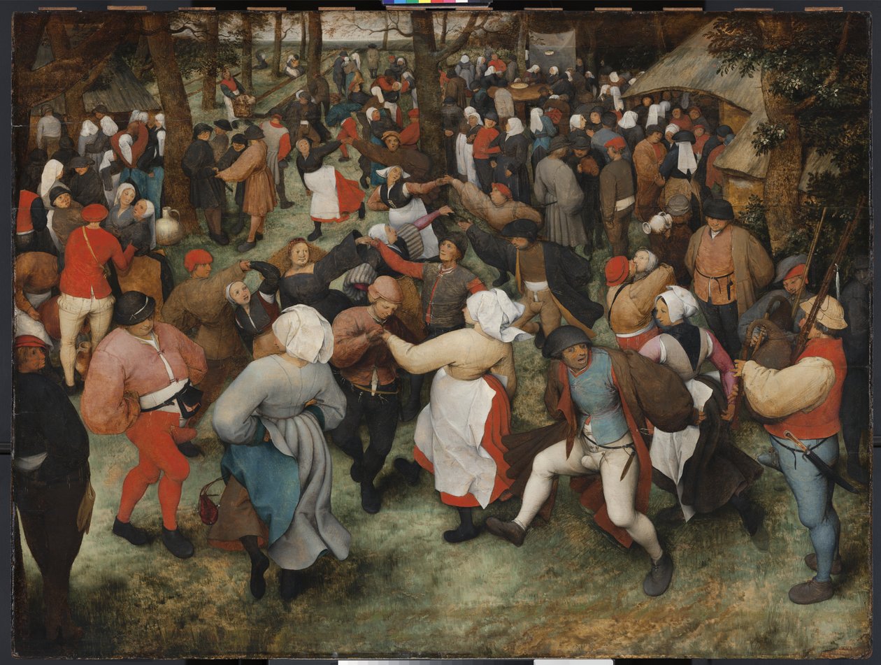 Taniec weselny, ok.1566 autorstwa Pieter Bruegel the Elder