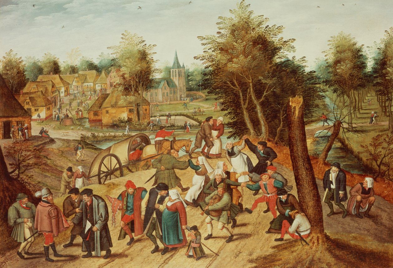 Powrót z Kermesse (panel) autorstwa Pieter Brueghel the Younger