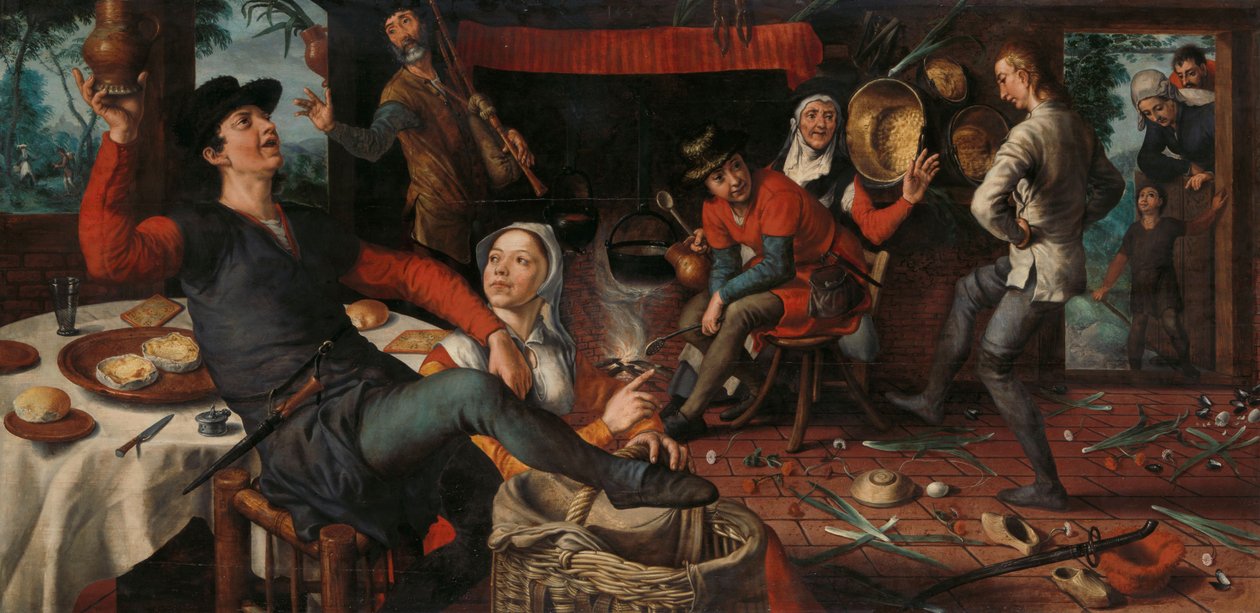Taniec jajek autorstwa Pieter Aertsen